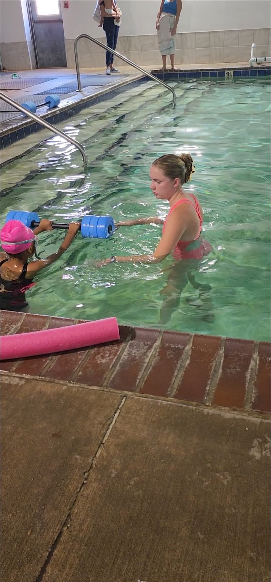 Child learning water safety skills at Like a Fish swim school